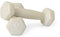 AFH Webshop Gymnastikhanteln | Hanteln | Vinyl | Kurzhanteln | Paar | 2 x 0,50 kg | beige