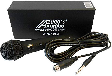 Audio2000'S APM1062 Cardioid Dynamic Microphone with 16' Hi-Z Cable