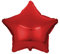 Kopper-24 Folienballon Stern 45 cm Luftballon Hochzeit Helium Ballon 18 Zoll Heliumballon Star Sternenballon XL Geburtsatag Party Deko Dekoration bunt JGA Folie Sterne (rot)