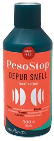ERBA VITA PesoStop Depur Snell integratore alimentare a base di piante utili per depurazione, drenaggio e stimolo del metabolismo 500 ml