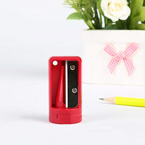 Bleistiftspitzer Tischler Bleistiftspitzer, Holzarbeiten, Bleistiftschneider, Rasierer, schmales Schärfwerkzeug, Holzbearbeitung, Handwerkzeuge (2 Stück, Rot)