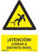 Señal ¡Atención! caídas a Distinto Nivel | Cartel informativo Cuidado con caídas | Señal Caídas a Distinto Nivel | PVC | Certificado ISO 7010:2012 | 0,7 mm Grosor | 30 cm Alto x 21 cm Ancho
