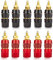 CLDIY 10 Stücke 4mm Bananenstecker Buchse Überzogen Terminal Binding Post Leistungsverstärker Lautsprecher Terminal Stecker