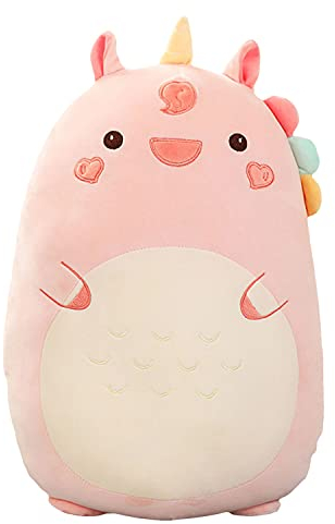 Dinosaurier-Plüsch-Umarmungskissen Niedliches Stofftier Plüschtier Dekokissen Weiches Cartoon-Plüsch-Schlafkissen für Kinder (Einhorn, 60cm/23.62in)