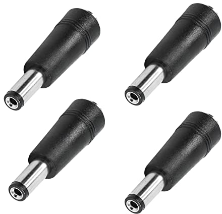 MEIRIYFA 4 Stück DC-Netzteil 5,5 x 2,1 mm Stecker auf 4,0 x 1,7 mm Buchse Steckdose Adapter Konverter Gleichstrom Netzteil Adapter
