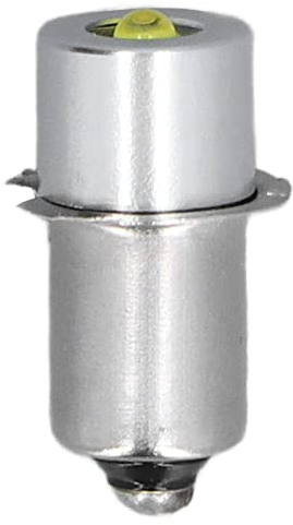 Hilitand Aluminiumlegierung LED Birne Lange Lebensdauer Taschenlampe Ersatzbirne Hohe Helligkeit Weißes Licht 3V 3W
