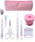 Vinyl Weeding Tools 7 Pcs Basic Craft Weeder Tool Set Cardstock Crafting Kit for Silhouette, HTV, Cameos, Lettering, Labelling (red)