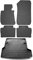 OMAC Fußmatten & Kofferraumwanne Set kompatibel mit BMW 3er F31 2014-2019 Gummi TPE Schwarz 5X