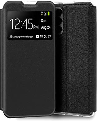 Cool Flip Cover Schutzhülle für Samsung M135 Galaxy M13 Glatt Kunstleder Schwarz