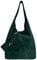 Modarno Umhängetasche Damen Wildleder Clutch Umhängetasche Shopper Damen Echt Leder, Petrol