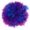 VOCOSTE 1pz Artificiale Acquario Erba Palla, Simulazione Pianta Palla per Pesci Acquario Paesaggio Piante Decorazione, 3,35x3,74 Viola Blu