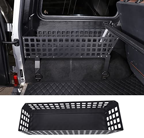 DIYUCAR Kofferraum-Organizer, linke und rechte Seitenablage, Legierung, schwarz, Multifunktions-Aufbewahrungsbox für Mercedes-Benz G-Klasse W463 2004–2018, Kofferraumtasche (links)
