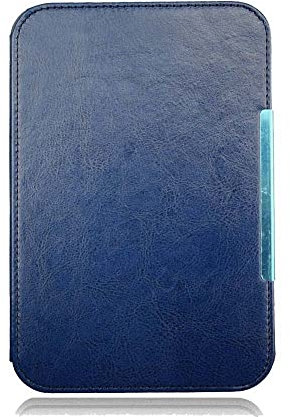 Schutzhülle für Kindle 3rd D00901 (6 Zoll), Modell D00901, für Amazon Kindle Tastatur (Kindle 3/D00901), Business Light, luxuriös, Smart, magnetisch, sturzfest, Leder, Dunkelblau