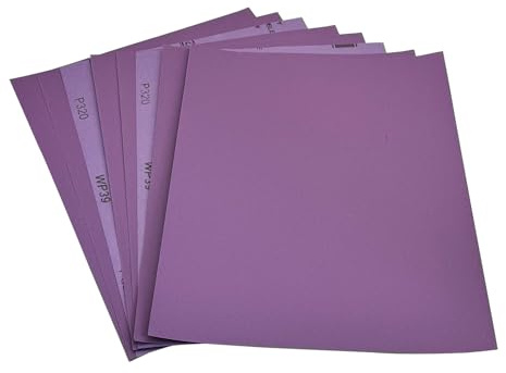 AutKerige 10 Stück Schleifpapier 320 Körnung, 230 x 280mm Nass, Aluminiumoxid Set für Metall, Glas, Auto, Holzmöbel