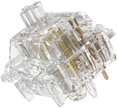 GATERON New North Pole Yellow 2.0 RGB Linear Pre Lubed 5 Pins Switches Set for MX Mechanical Keyboard (35PCS)