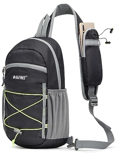 G4Free Leichte Schultertasche & Brusttasche Sportliche-Sling Bag Herren Damen für Reise Wandern Laufen Klettern