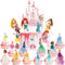 Princess Xingsky Cake Topper Geburtstag Mädchen, 20 Stück Deko Prinzessin, Prinzessin Geburtstag Deko, Tortenaufleger Prinzessin für Kinder Mädchen Geburtstags Kuchen Cupcake Topper Dekoration Party