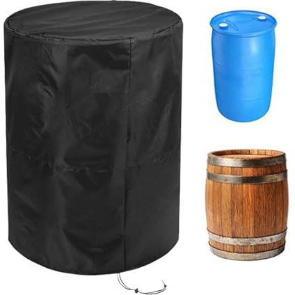 Trommelabdeckung, wasserdichte Fassabdeckung - Abdeckung des Wasserauffangbehälters | Wasserspeicherfassabdeckung aus Oxford-Stoff, Regenfass-Schutzabdeckung mit Kordelzug