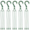 ZJIVQO Lot de 5 crochets de suspension en plastique pour pots de fleurs pour jardin, balcon, cour (vert)
