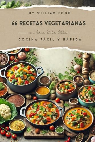 66 Recetas Vegetarianas en Una Sola Olla: Cocina Fácil y Rápida: para Estudiantes, Profesionales y Amantes de la Comida Saludable