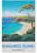 BEAYODKP Vintages Reiseplakat von Kangaroo Island Australien，nach Zahlen für Erwachsene, DIY-Malen-nach-Zahlen-Kits für Kinder, Anfänger, Rahmenlose Leinwand（30x40cm） 11.8x15.7 Zoll-E38