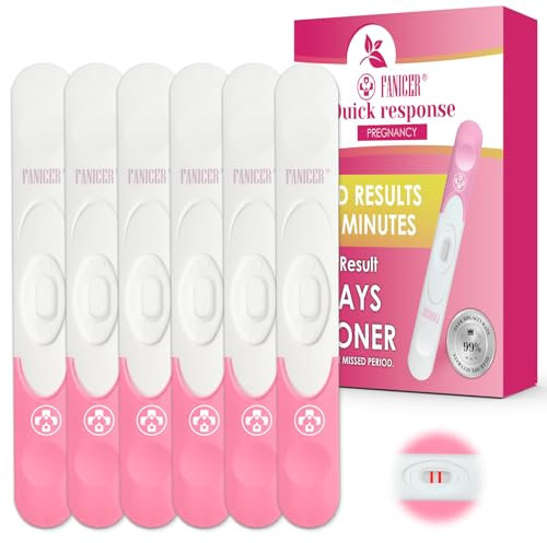 6 Stück Schwangerschaftstest Frühtest, Pregnancy Test, 3 Minuten Schnellerkennung, Zuverlässig und Einfach Urintest, Ultra Empfindlich Pregnancy Test Schwanger Schwangerschaft, Schwangerschaft