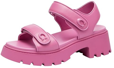 Coach Sandalo da donna con plateau Brynn, Fucsia, 41.5 EU
