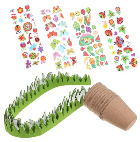 Toyvian 5 Set Coppa della piantina di polpa tazze da caffè bottiglia d'acqua tazza di caffè tazze di polpa in crescita vivaio chiaro forniture fai da te tazze di avviamento per piante