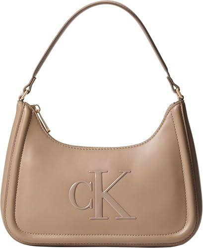 Calvin Klein Bold CK Lv04f3230g Crossover-Tasche für Damen, Braun (Desert Taupe), Einheitsgröße, Braun (Gris Pardo Desierto), Einheitsgröße