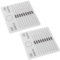 OUNONA 2Pcs Acrylic Eyelash Pallet Holder Board for Lash Extensions Portable Lash Display Tray for Organizing False Eyelashes for Beauty Salons and Home Grafting