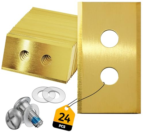 24PCS With Screws Robotic Lawnmower Replacement Blades, Compatible with Worx Landroid Lawn Robot Blades, LUBA AWD 1000 to LUBA AWD 5000, LUBA 2 AWD 3000 to LUBA 2 AWD 10000, YUKA 600 to YUKA 1500