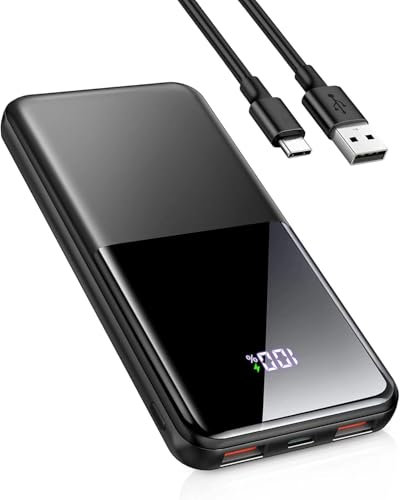 Portable Charger 20000mAh 22.5W Power Bank PD20W Fast Charging PD3.0 QC4.0 USB C Outputs & Inputs PowerBank With LCD Display For Smartphones, Smartwatches, Outdoor Equipment, etc.
