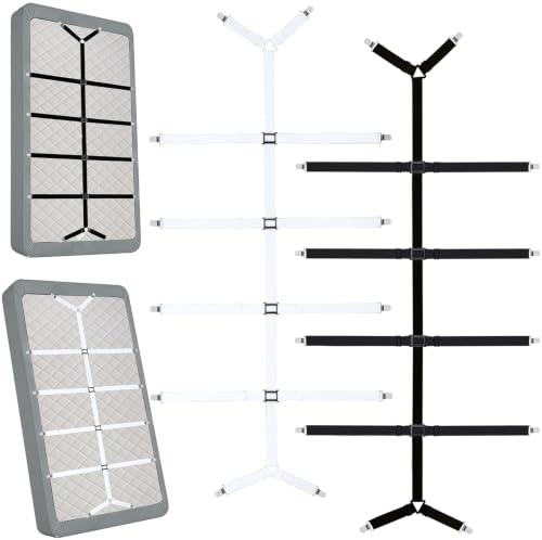 2 Pcs Sujeta Sabanas Bajeras,120 cm - 250 cm Tensor de Sábanas Ajustables