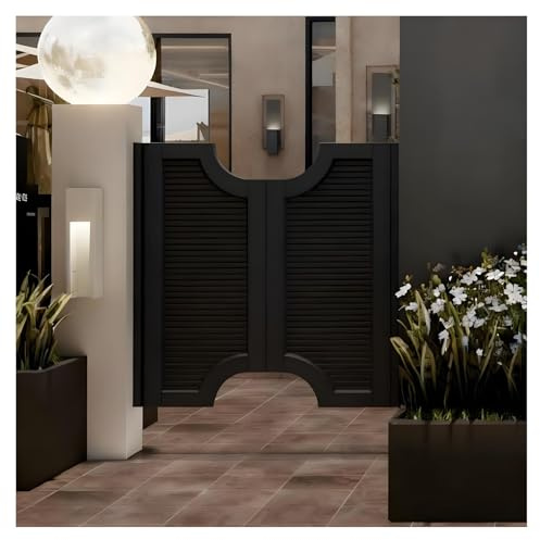 Porte Battante, Portes Saloon 2 Vantaux en Bois, Style Western Porte Cowboy, Avec Charnières, Portes de Bar,Cloison Parlour Butler À Fermeture Automatique(C,W75xH80cm(29.52x31.49in))