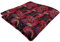 TigerTie Designer Einstecktuch in rot dunkelrot rosa blau Paisley gemustert