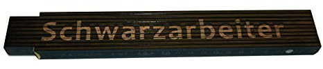Meterstab schwarz Schwarzarbeiter