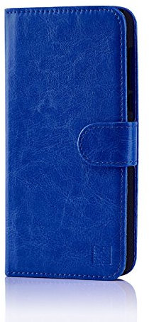 32nd Étui Portefeuille en Cuir PU Flip Coque pour Nokia 3 (2017), Housse avec Fentes CB et Fermeture Magnétique - Bleu Foncé