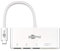 Goobay 62097 USB-C Multiport Adapter mit drei USB 3.0 Anschlüssen + Card Reader für SD / MMC- und MicroSD Speicherkarten / USB-C auf 3x USB A + SD / microSD Kartenlesegerät