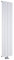 Milano Skye White Vertical Single Flat Panel Aluminium Radiator - 1600mm x 375mm