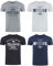 MUSTANG Tshirt Herren Baumwolle Regular Fit 4er Pack Set Rundhals Kurzarm Sommer Tee Shirt Logoprint, Größe:3XL, Farbe:Farbmix (P15)
