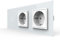 LIVOLO Touch Wechselschalter und 2 Fach Steckdose mit Glasrahmen VL-C701S/C7C2EU-11-A Weiß