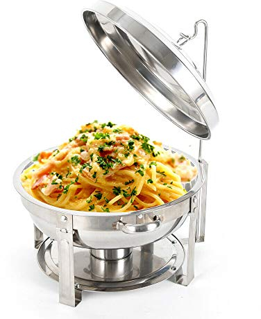 WUPYI2018 Chauffe-plat en acier inoxydable 7,5 l - Pour traiteur, buffet et fêtes