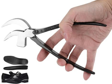 Pinza per uccelli per calzolaio in acciaio 45# per calzolaio in pelle artigianale artigianale strumento di lavoro fai da te forma a becco azionata a mano per rammendo e fabbricazione di scarpe