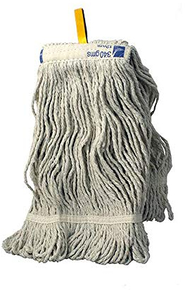 Ramon Hygiene Kentucky Mop, PY Yarn, Stay Flat Band 450 g, Replacement Mop Head, Commercial Large Floor Cleaning