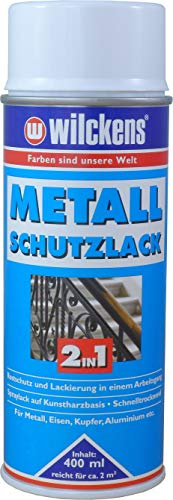 Wilckens Metall-Schutzlack 2in1 Weiß 400 ml Lackspray Schutzspray Korrosionsspray Spray