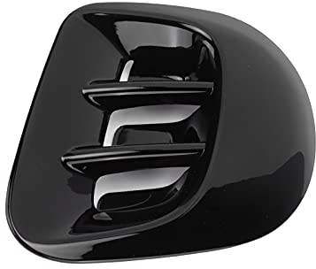 Kotflügel-Seiten-Luftauslass-Abdeckungsverkleidung, Heckflügel Kotflügel-Seiten-Luftauslass-Abdeckungsverkleidung Ersatz für Smart Fortwo/Forfour 453 2015-2021(Helles Schwarz)