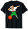 Dabbing Pit Bull Wales Basketball-Liebhaber-Trikot T-Shirt