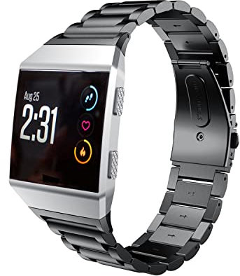 Gheper Cinturino in metallo compatibile con Fitbit Ionic Sostituzione rapida e semplice del cinturino in acciaio inossidabile per accessorio Smartwatch ionico