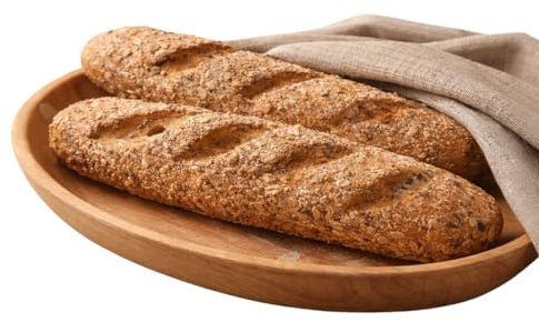 Revo Baguette ai Semi | Keto Friendly | Pane Low Carb | Artigianale | Made in Italy | a Basso Indice Glicemico | Ipocalorico | Perfetto per Dieta Cheto | 2 Conf. da 3 Baguette 70g Ciascuna