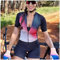 Triathlon-Anzug für Damen, Radfahren Anzug Kurzarm Einteiler Professioneller Sportkleidung Triathlon Race Bike Bodysuit Schnell Enge Overall (3,XXL)